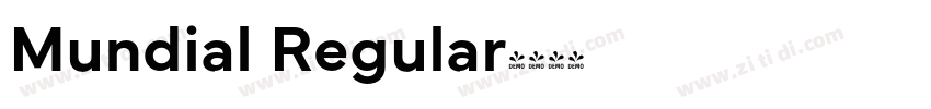 Mundial Regular字体转换